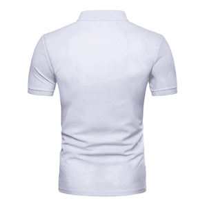 Wholesale Men's for <b>Collar</b> <b>T</b>-<b>Shirts</b> with Front Logo Embroidery Oxford Fabric Long Sleeve Casual Style - Product Image 5