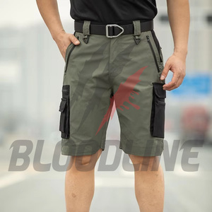 Pantalones Cortos Bermuda BLOODLINE para Hombre, de Tela No Tejida con Revestimiento de PU, 220g, Cintura Media Elástica, Estilo Casual con Bolsillos - Product Image 4