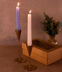 <b>Brass</b> <b>Candlestick</b> Holder Set Heat Resistant Home Decoration Metal Candle Holders - Product Image 1