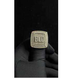 925 Sterling Silver Diamond <b>Ring</b> Flat Top Model Elegant Customizable Jewelry for <b>Men</b> Women Special Gift - Product Image 5