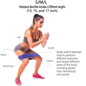 Vente en gros de matériel de gymnastique personnalisé Cheetah Animal Tissu imprimé Résistance moyenne Nylon + Spandex + Polyester Bandes d'exercice pour les fesses des femmes - Product Image 6