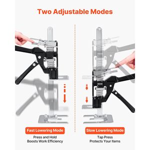 2 Pezzi Sollevatori Manuali in Metallo Salva-Lavoro, Capacità di Carico 440 Libbre, Sollevamento 9,3 Pollici, con Base Magnetica e Braccio da 2 Pollici - Product Image 4