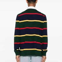 Camisetas Polo a Rayas de Excelente Calidad para Hombre, Corte Ajustado, Logotipo Bordado Personalizado, Manga Larga, Ropa Masculina 2026