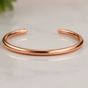 Bracelet torsadé en cuivre fait main, manchette tressée unisexe, jonc en métal, bijoux de mode, accessoire de vente en gros, cadeau personnalisé - Product Image 3