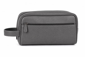 Bolsa de Cuero Vacuno de Grano Completo de Lujo con Cierre, Grande, para Maquillaje, Organizador de Viaje, Logotipo Personalizado, OEM, ODM, Venta al Por Mayor - Product Image 4