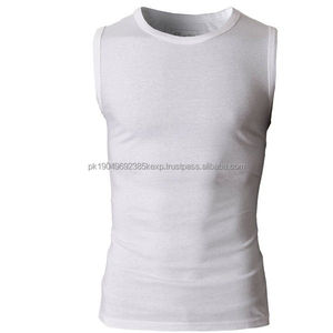 Débardeur le plus vendu Meilleur fournisseur Débardeur homme Manches courtes Col rond Coupe confortable - Product Image 6