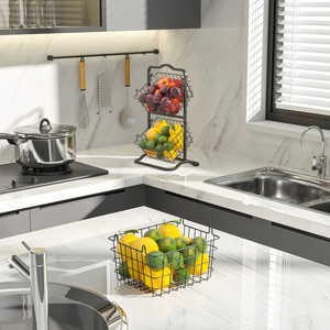 Cesta de Almacenamiento de Frutas para Tiendas, Comercios, Centros Comerciales y Hogares, Organizador Decorativo para Exhibición de Productos y Soporte para Servir, de la India - Product Image 4