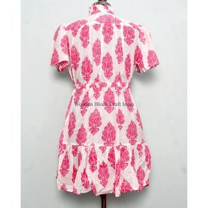 Vestidos de Playa Cortos de Verano para Mujer, Estilo Único, Hechos con Algodón Suave de Primera Calidad, Vestido de Manga Corta para Mujer - Product Image 6