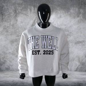 เดอะ เวล เอสท์ เสื้อสเวตเชิ้ตคอกลมแบบมีปก ปี 2025 ผลิตตามสั่ง แบรนด์ส่วนตัว ผ้าฝ้ายฟลีซหนานุ่ม ปักลายเชนีล สไตล์สตรีทแวร์ - Product Image 1