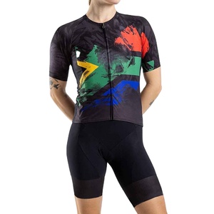 Ensemble de cyclisme pour femmes Solid Traders Wholesale : Maillot de triathlon anti-UV, respirant, coupe-vent et écologique - Product Image 5