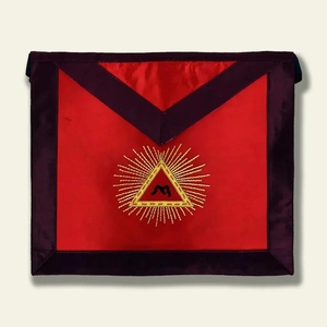 ผ้ากันเปื้อนรุ่นรอยัลอาร์ช ประเทศอังกฤษ ผู้จัดจำหน่ายระดับพรีเมียม ปักดิ้นทองคำแท่ง ผ้ากันเปื้อนพิธีกรรมเมสันแบบสั่งทำพิเศษ - Product Image 2