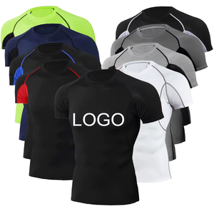 เสื้อรัดกล้ามเนื้อผู้ชายคุณภาพดีที่สุด แขนสั้น MOQ ต่ำ ป้องกันรังสียูวี เสื้อรัดกล้ามเนื้อสำหรับผู้ชาย BJJ ผลิตในปากีสถาน เสื้อรัดกล้ามเนื้อสำหรับ MMA และ BJJ - Product Image 4