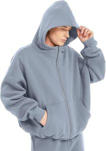 Vente en gros – Blouson à capuche zippé respirant pour homme, 300 g/m², en molleton épais de coton et polyester, avec logo personnalisé, OEM, vêtements d'hiver, Pakistan Micah - Product Image 4