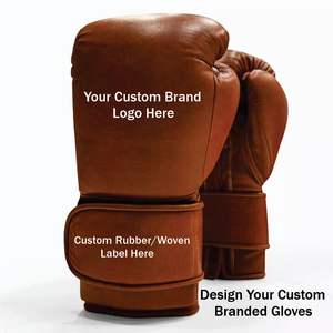 Guantes de Boxeo Personalizados de Alta Calidad al por Mayor OEM |   Guantes de sparring de cuero genuino de vaca de marca privada para gimnasios y clubes de fitness - Product Image 1