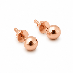 Boucles d'oreilles pendantes en or rose 18 carats Namivaa, finition polie, style minimaliste, pour usage quotidien, cadeau de fête, bijoux raffinés pour femmes et jeunes filles - Product Image 4
