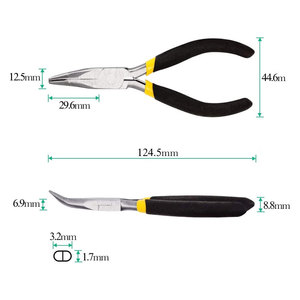 Jewelry Nose Plier Professional Jewelry Repair and <b>Crafting</b> Tool Stainless Steel Precision Beading <b>Wire</b> Shaping Pliers - Product Image 3