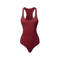 Combinaison de sport sans couture personnalisée à séchage rapide en Spandex et Nylon, extensible et sans manches