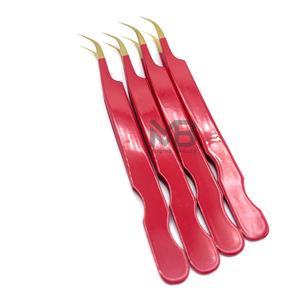 Pinzas para Extensiones de Pestañas de Volumen, Pinzas de Acero Inoxidable con Punta Puntiaguda en Color Personalizado para Extensiones de Pestañas - Product Image 3