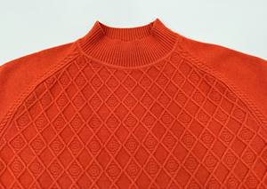 Suéter de punto de manga larga de estilo informal ecológico de alta calidad para mujer para patrón sólido moda de otoño - Product Image 6