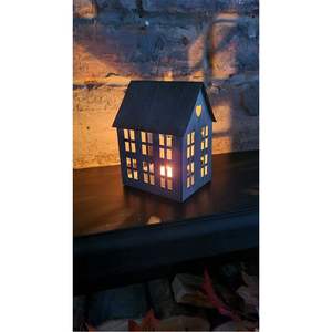 Portavelas de Metal Vintage con Forma de Corazón, Portavelas Decorativo para Interiores, Chimenea, Repisa, Mesa - Product Image 1