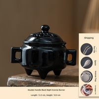 Nouveau brûleur d'encens électrique en céramique de style chinois, diffuseur d'aromathérapie à température réglable pour la maison et la salle de thé
