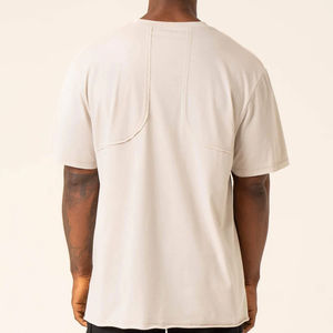 100% Cotton Knitted Oversized Sport Streetwear <b>Cropped</b> <b>T</b>-<b>Shirts</b> <b>Men</b> Wholesale Custom Eco-Friendly Quick Dry Breathable O-Neck - Product Image 2