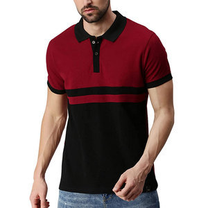 Polos de Verano para Hombre de Alta Calidad, Diseño Personalizado, Polo Rojo y Negro con Logotipo Personalizado - Product Image 1