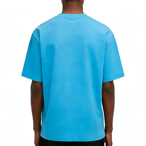 T-shirt Homme Oversize Personnalisé 100% Coton Premium Épais 260 g/m² DTG Style Rétro Street Lavé Vierge OEM Vente en Gros - Product Image 2