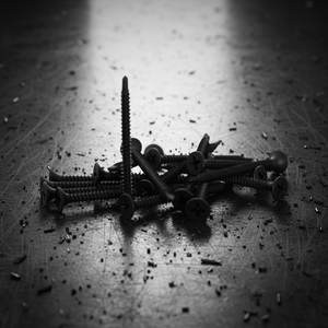 Tornillo para paneles de yeso PDC Modelo 9 de acero inoxidable/acero al carbono, clase 8.8, rosca estándar, punta de perforación, autorroscante, cabeza de platillo/trompeta - Product Image 1