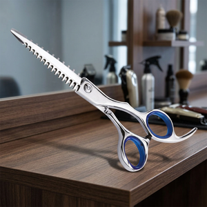 Tijeras de Entresacar para Barbería, Acero Inoxidable, Punta Afilada, Instrumento de Belleza Profesional de Alta Calidad para Unisex - Product Image 1