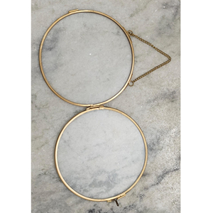 Miroir rond en laiton avec chaîne, surface réfléchissante, décoration murale en métal, finition antique, décoration murale pour la maison - Product Image 5