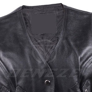 เสื้อกั๊กหนังสำหรับผู้ชายเสื้อกั๊กหนังระบายอากาศได้สำหรับกลางแจ้งขนาดออกแบบได้ตามต้องการ - Product Image 5