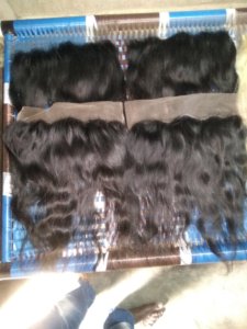 13x4 13x6 Frontal de encaje HD con cabello virgen indio Remy natural ondulado - Product Image 3