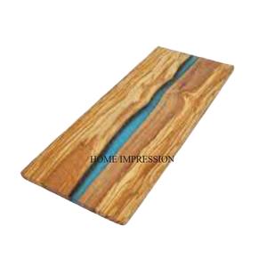 Most Demanding Attractive Look Rectangle Shape Kitchenware Wooden Made <b>Chopping</b> <b>Blocks</b> With Blue Color Enamel Finished Design - Product Image 1