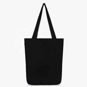 Bolsas de lona de algodón reutilizables de moda biodegradables orgánicas con impresión personalizada y automango - Product Image 4