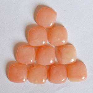 Opale rose naturelle en gros, cabochon coussin à dos plat, pierre précieuse lâche de 3 mm à 15 mm pour la fabrication de bijoux, bagues et pendentifs - Product Image 4