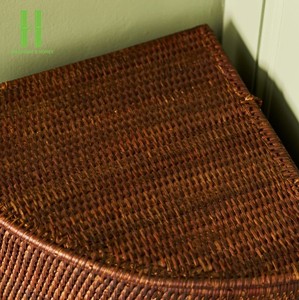 Cesta de Almacenamiento de Mimbre Tejido de Diseño Moderno, para Ropa y Dormitorio, Cajas y Contenedores de Almacenamiento, Mimbre OEM 2026 - Product Image 2