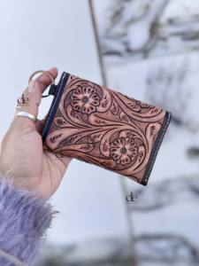 Porte-monnaie sculpté usiné à la main élégant multi-usages cuir occidental nouveauté portefeuille Offre Spéciale pour unisexe - Product Image 4