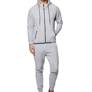 Men Casual Winter Plus Size Hotsuit Jogging Sports Training Fitness <b>Exercise</b> Gym Jacket Suit 100% Cotton <b>Knee</b> Length - Product Image 3