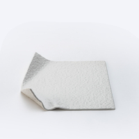 YAYU Nouvelle Assiette Plate Moderne en Porcelaine Blanche Mate à Texture de Pierre, Design Unique, Forme Irrégulière, en Céramique Noire pour Restaurant