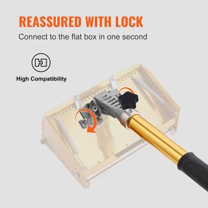 Maniglia Piatta in Alluminio Anodizzato 40-64 per Cartongesso, 5 Sezioni Regolabili in Lunghezza, Impugnatura Antiscivolo, Estensione per Finitura Piatta del Gesso - Product Image 3