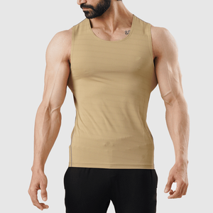 Wholesale Men Solid Color Sleeveless Crew Neck Casual <b>Vest</b> Bodybuilding Workout <b>Stringer</b> Cotton Spandex Wholesale Tank Tops - Product Image 3