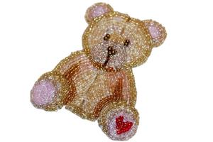 Customizable Trendy Beaded Embroidery <b>Butterfly</b> <b>Charm</b> & Keyring Premium Elegant Seed Beaded Style from India - Product Image 2