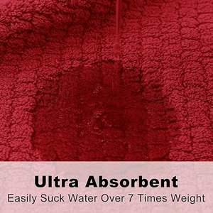 Nouvel arrivage : Serviette de bain enveloppante en velours et polaire corail, non pelucheuse, pour usage domestique, vente en gros - Product Image 5