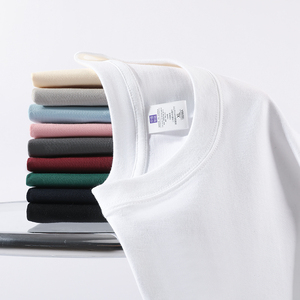 เสื้อยืดผู้ชายผ้าฝ้ายออร์แกนิค 100% แบบถัก สไตล์วินเทจ  ทรงปกติ  รับผลิตตามสั่งพร้อมปักโลโก้แบรนด์ของคุณ - Product Image 4