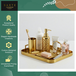 Affordable Price <b>Top</b> Quality Modern Design Bathroom Use Luxury Eco-Friendly Gold Polished Finish Brass Five-Piece Bathroom Set - Product Image 2