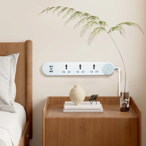 Regleta de Enchufes Universal de Alta Calidad con 3 Tomas, 2 USB y 1 USB-C, 2000W, Cable de Extensión WISH, Novedad Top 10A - Product Image 5