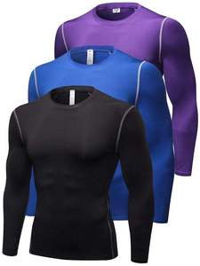 Rashguard d'entraînement pour homme à séchage rapide et respirant, à manches longues, pour grappling et natation, avec logo personnalisé imprimé - Product Image 1