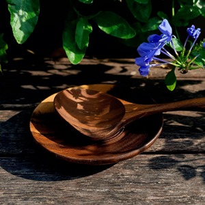 Cuillère de service en bois haut de gamme, personnalisée, incassable, style classique, naturelle, sur mesure pour hôtels, restaurants et usage domestique - Product Image 4