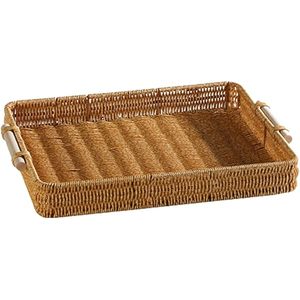 Plateau en rotin fait main au design attrayant, plateau de qualité supérieure, artisanat, rangement et organisation pour la maison, à prix de gros - Product Image 2